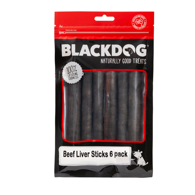 BLACKDOG - BEEF LIVER STICKS - 6 PACK